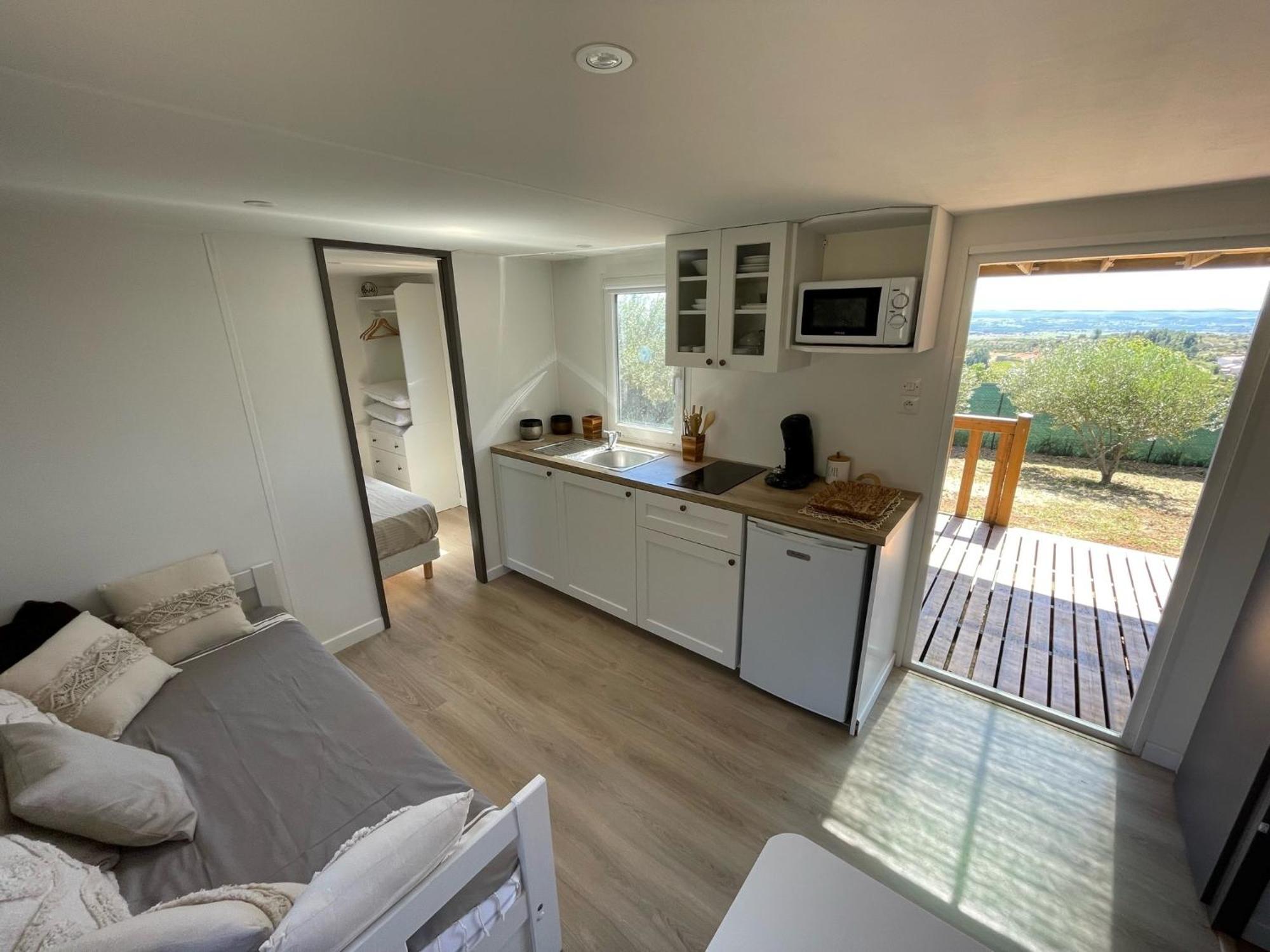 Mobil-Home En Pleine Nature A 3 Mins Du Lac Du Salagou Avec Vue Panoramique Lacoste  Ngoại thất bức ảnh