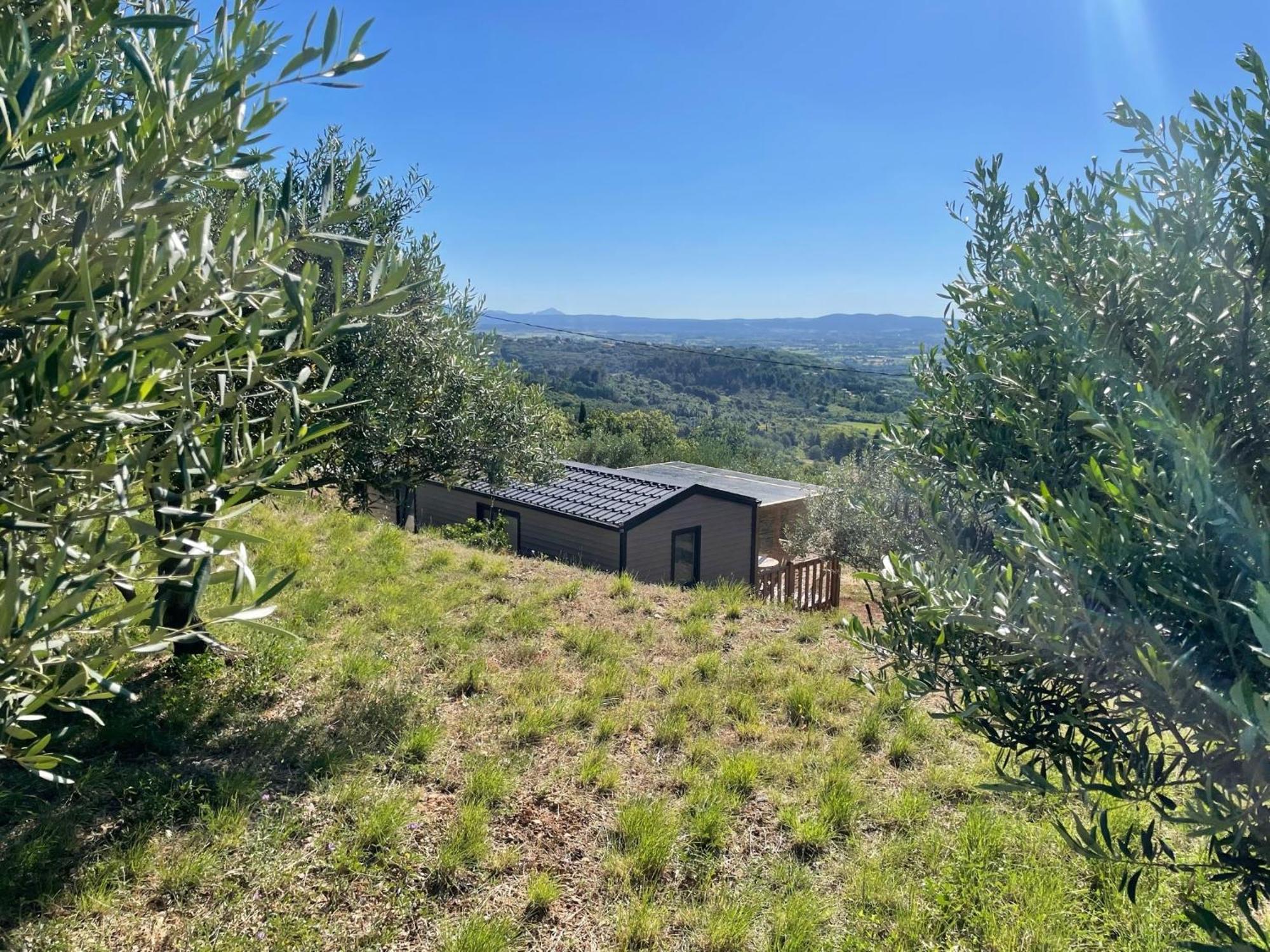 Mobil-Home En Pleine Nature A 3 Mins Du Lac Du Salagou Avec Vue Panoramique Lacoste  Ngoại thất bức ảnh